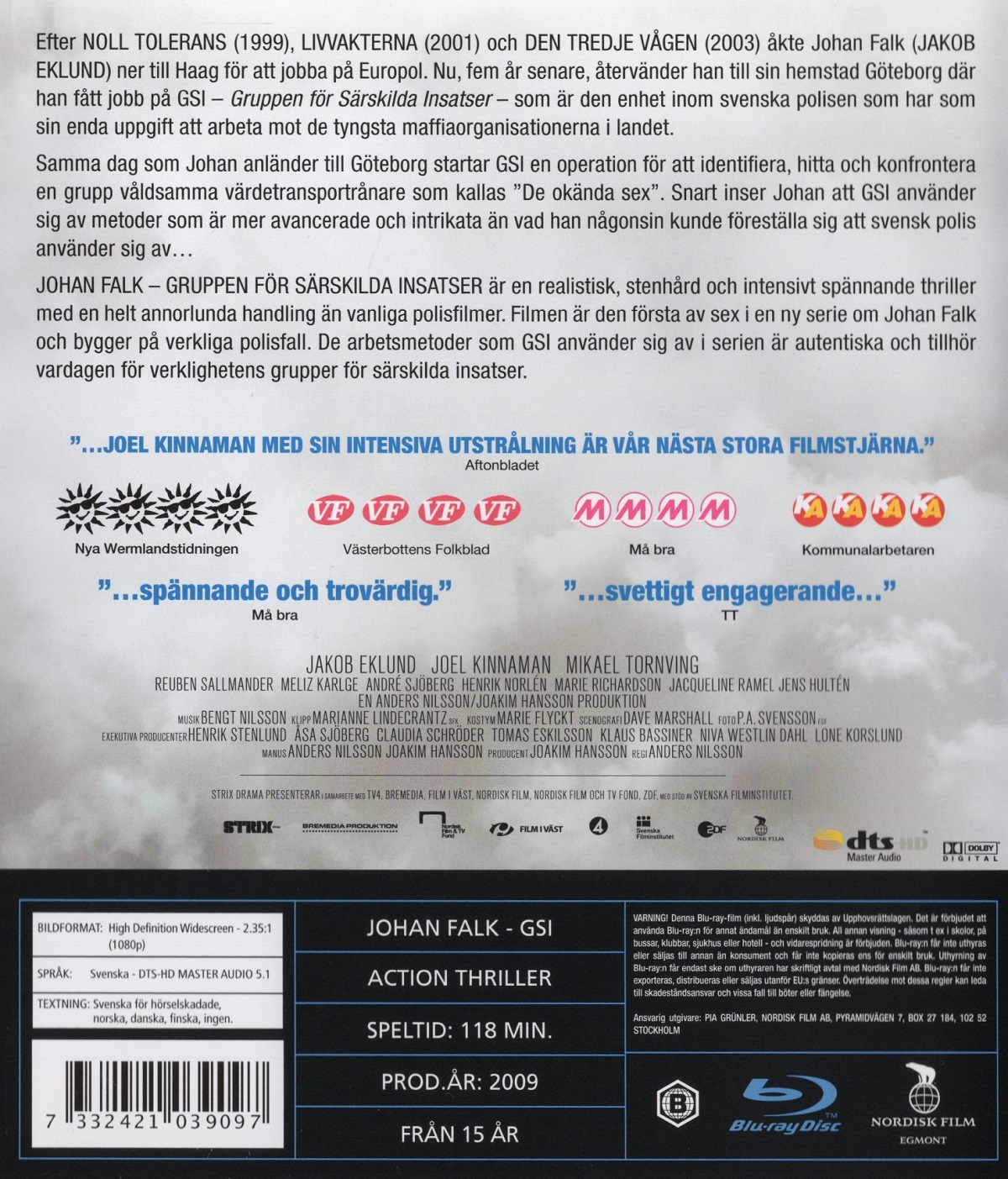 Johan Falk - Gruppen För Särskilda Insatser (Blu-ray) (Begagnad) - 2