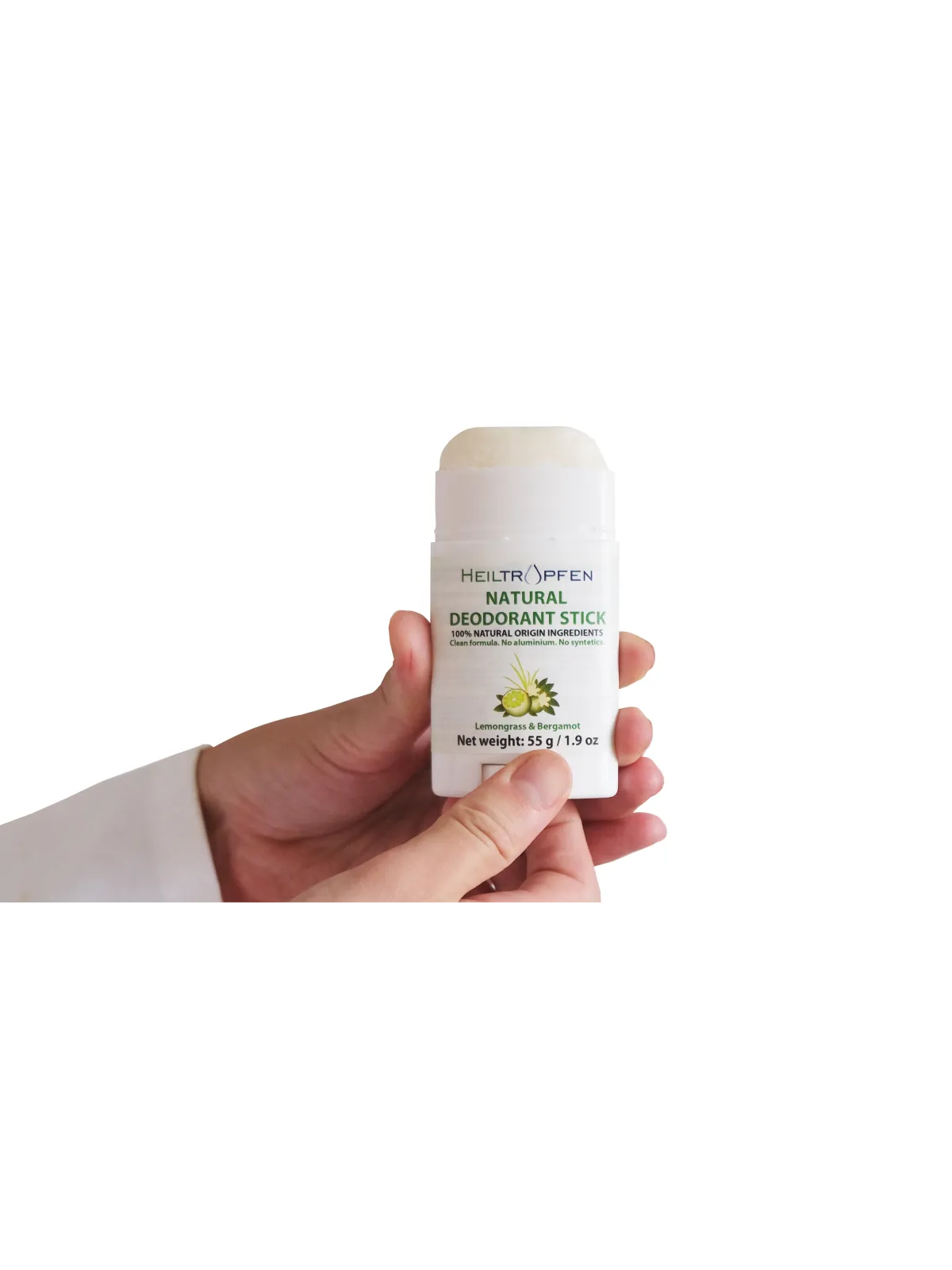 Heiltropfen Lemongrass & Bergamot Deodorant Stick 55g - 100% Natural - 5