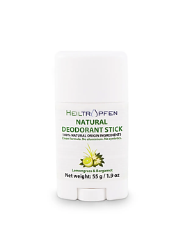 Heiltropfen Lemongrass & Bergamot Deodorant Stick 55g - 100% Natural