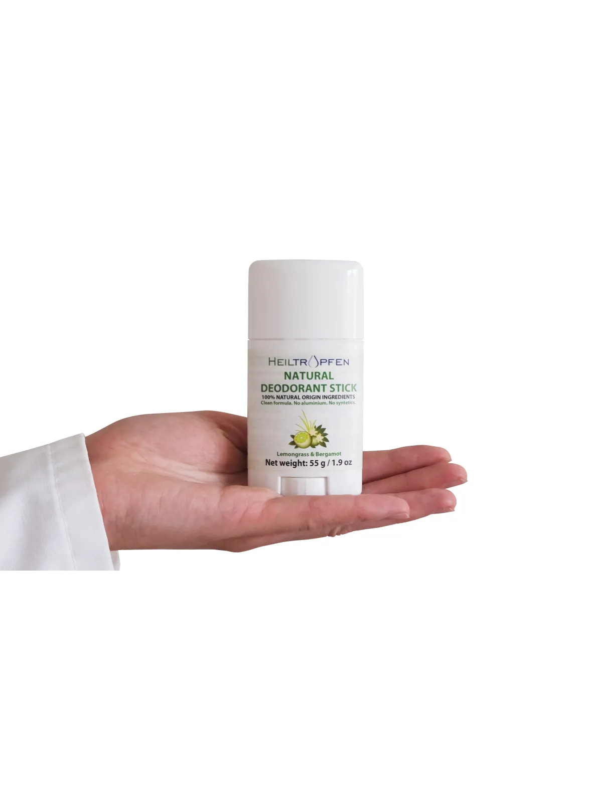 Heiltropfen Lemongrass & Bergamot Deodorant Stick 55g - 100% Natural - 4