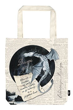 Libri_x : Bibliotheque Mystique Dragongirl Shopper - Rejäl tygväska
