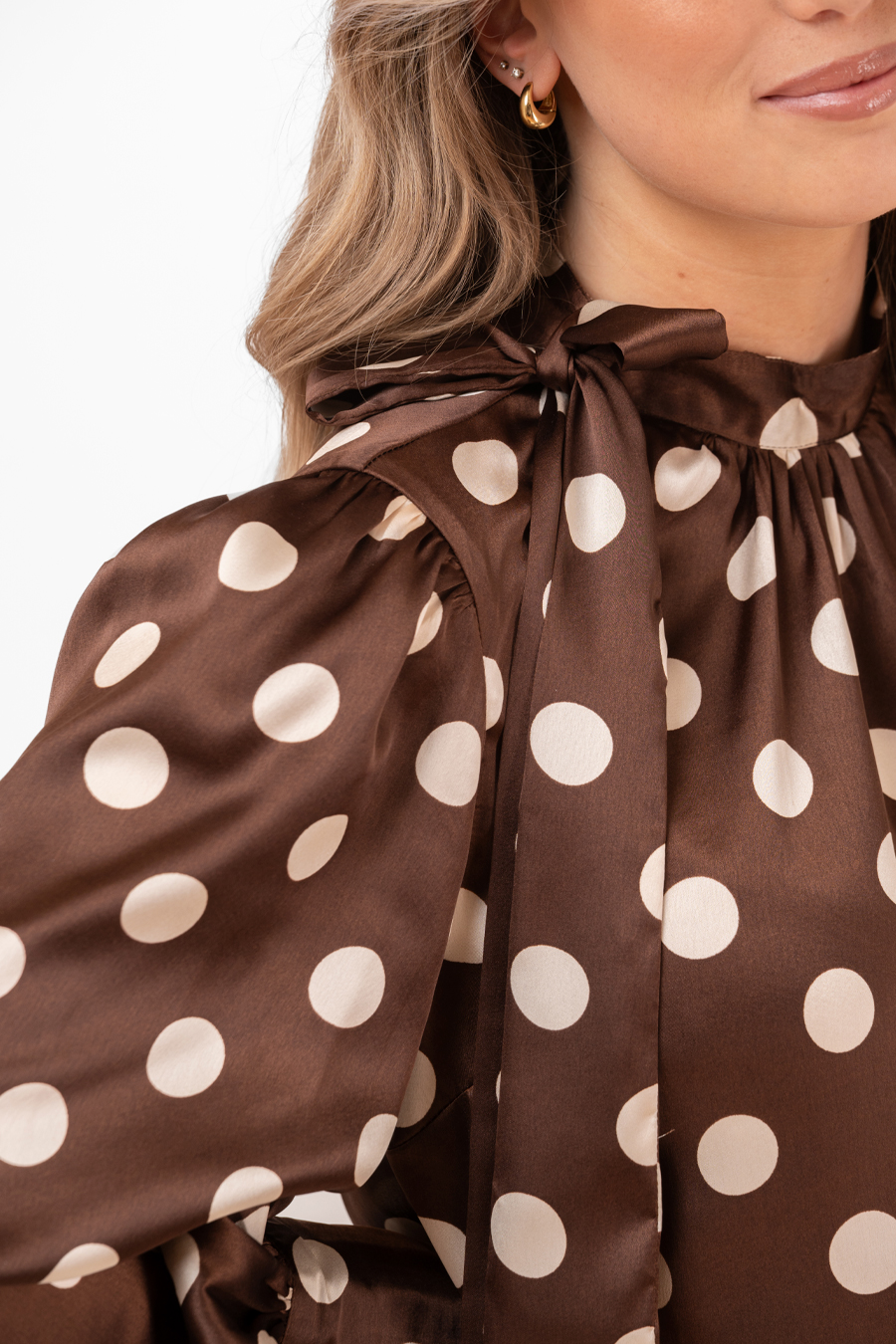 GENEVIEVE BLOUSE CINNAMON/CHAMPAGNE - 4
