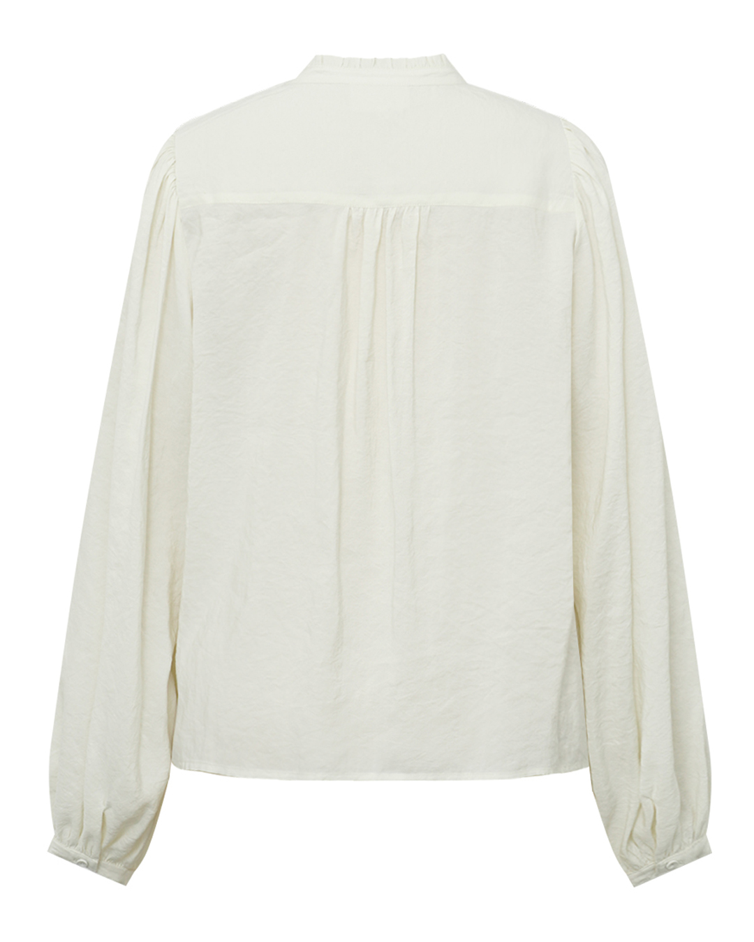 Blus Emili med blommor fram offwhite - 3