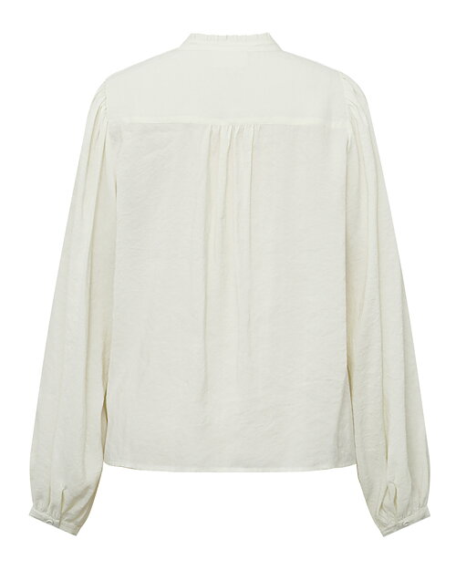 Blus Emili med blommor fram offwhite - 3