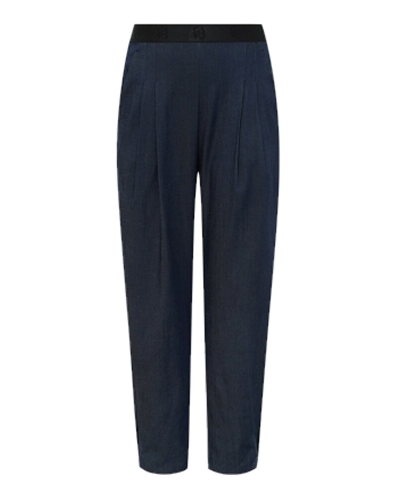 Barrelbyxa Ewa tunn mörk denim