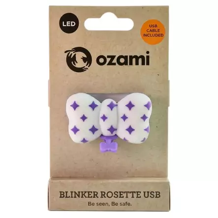 Ozami Blinker Rosette Purple 5,7x3,4x2,5
