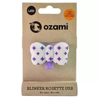 Ozami Blinker Rosette Purple 5,7x3,4x2,5