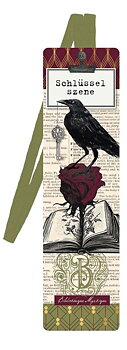 Libri_x : Bibliotheque Mystique Dark Rose - Bokmärke med resårband  