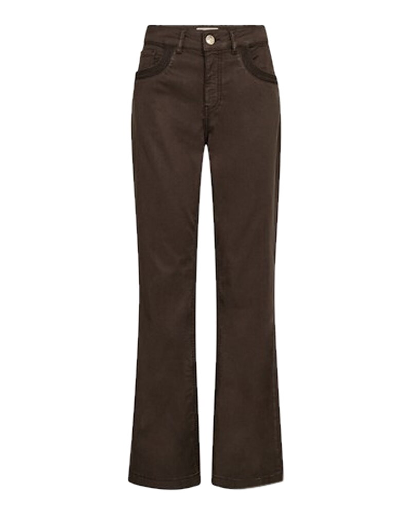 Jeans Marlena flared delicioso brun
