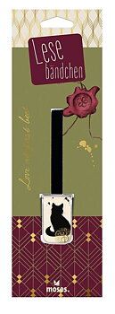 Libri_x : Bibliotheque Mystique Love at First Book - Bokmärke med sidenband och metallklämma 