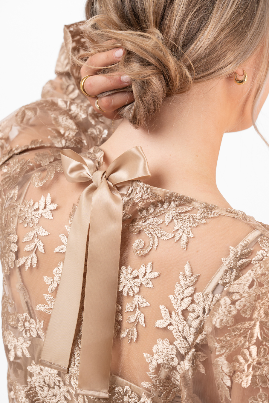 AMANDINE BLOUSE CHAMPAGNE 
