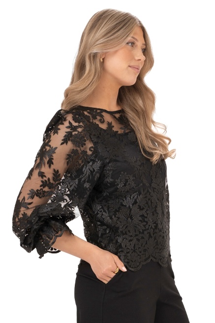 AMANDINE BLOUSE BLACK - 7