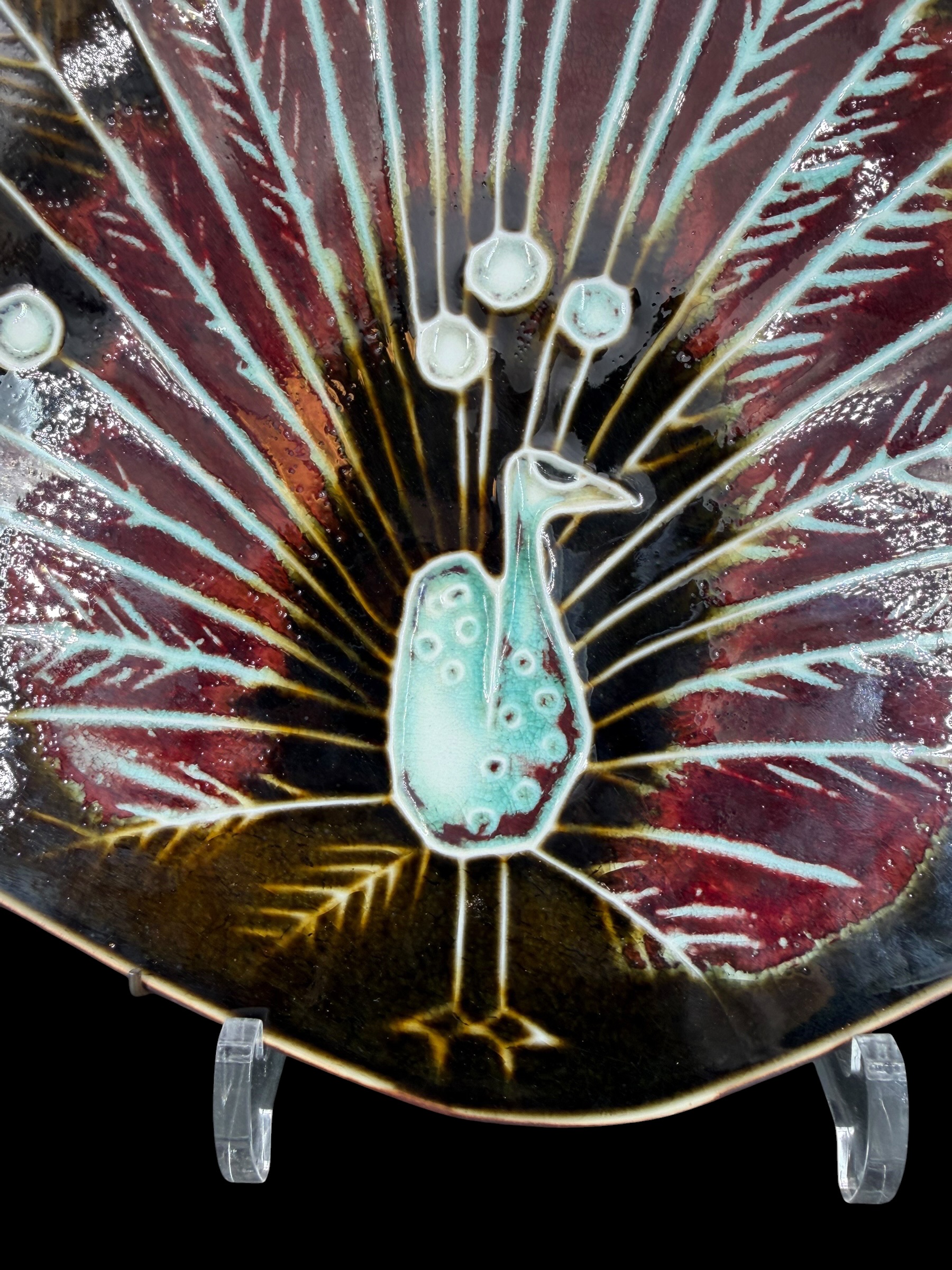 Arabia, Annikki Hovisaari, “Peacock” Large wall tile/Relief - 2