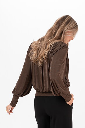 RUTH TOP -ESPRESSO BROWN