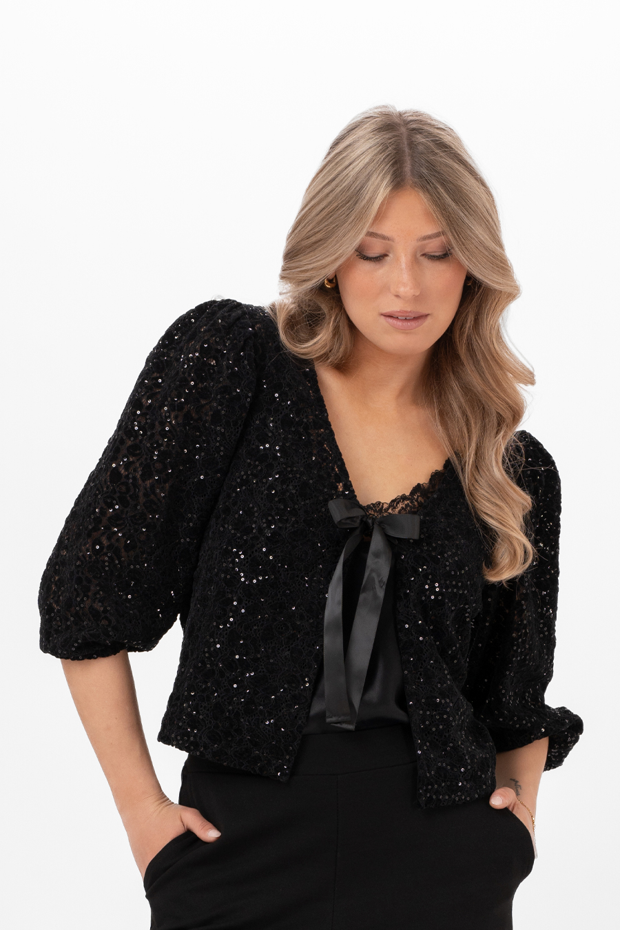 HENRIETTE JACKET - BLACK - 6