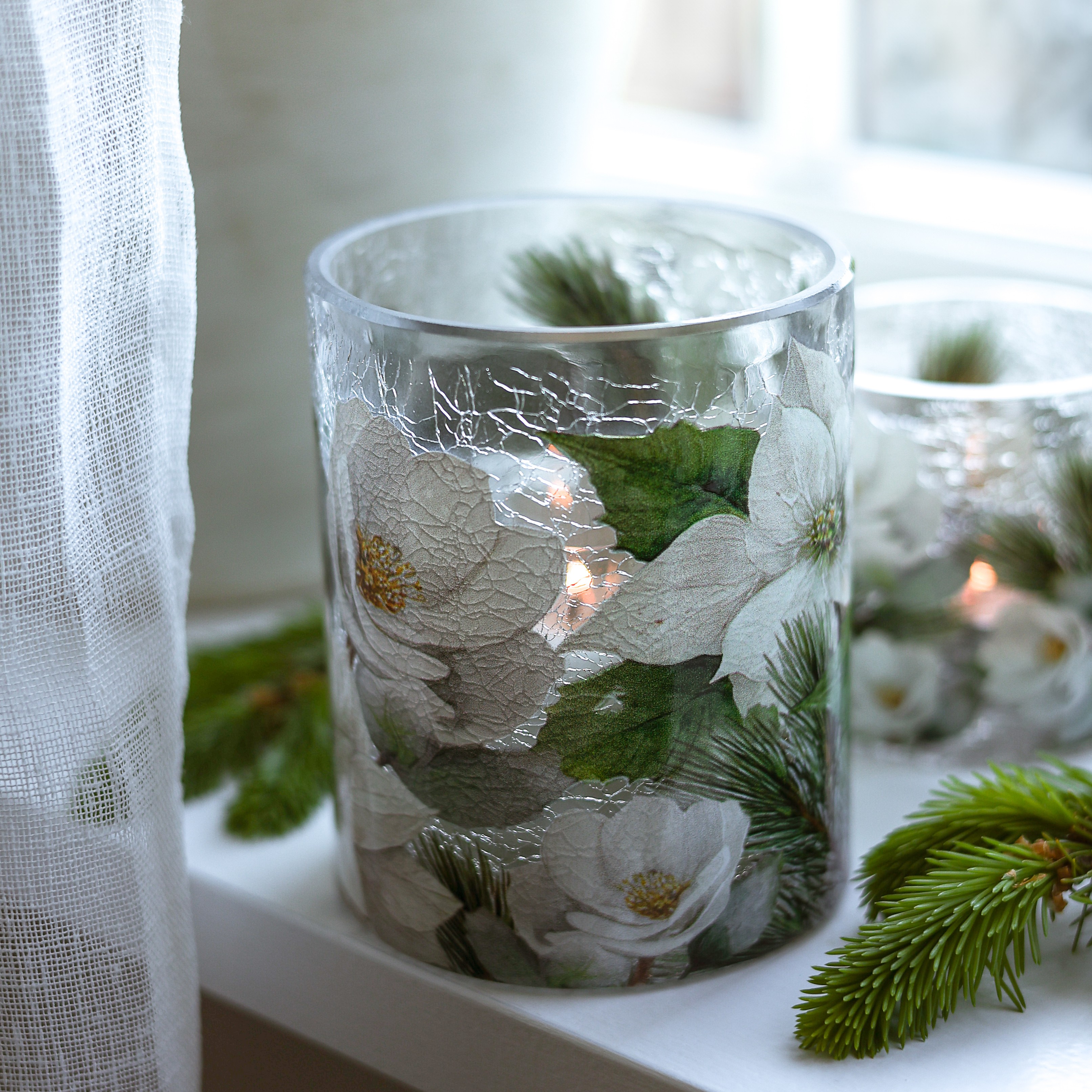 Lykta Winter Blossom Majas Cottage - Stor - 2
