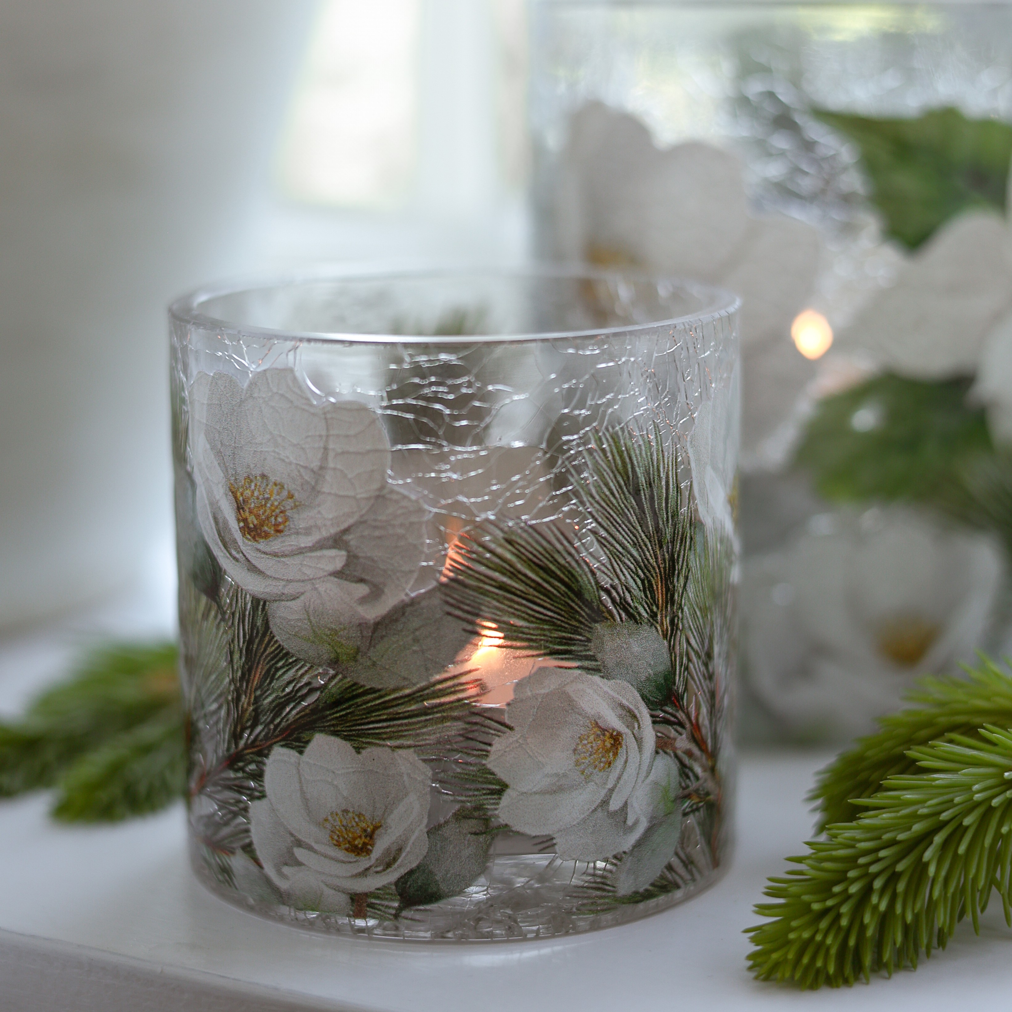 Lykta Winter Blossom Majas Cottage - Liten