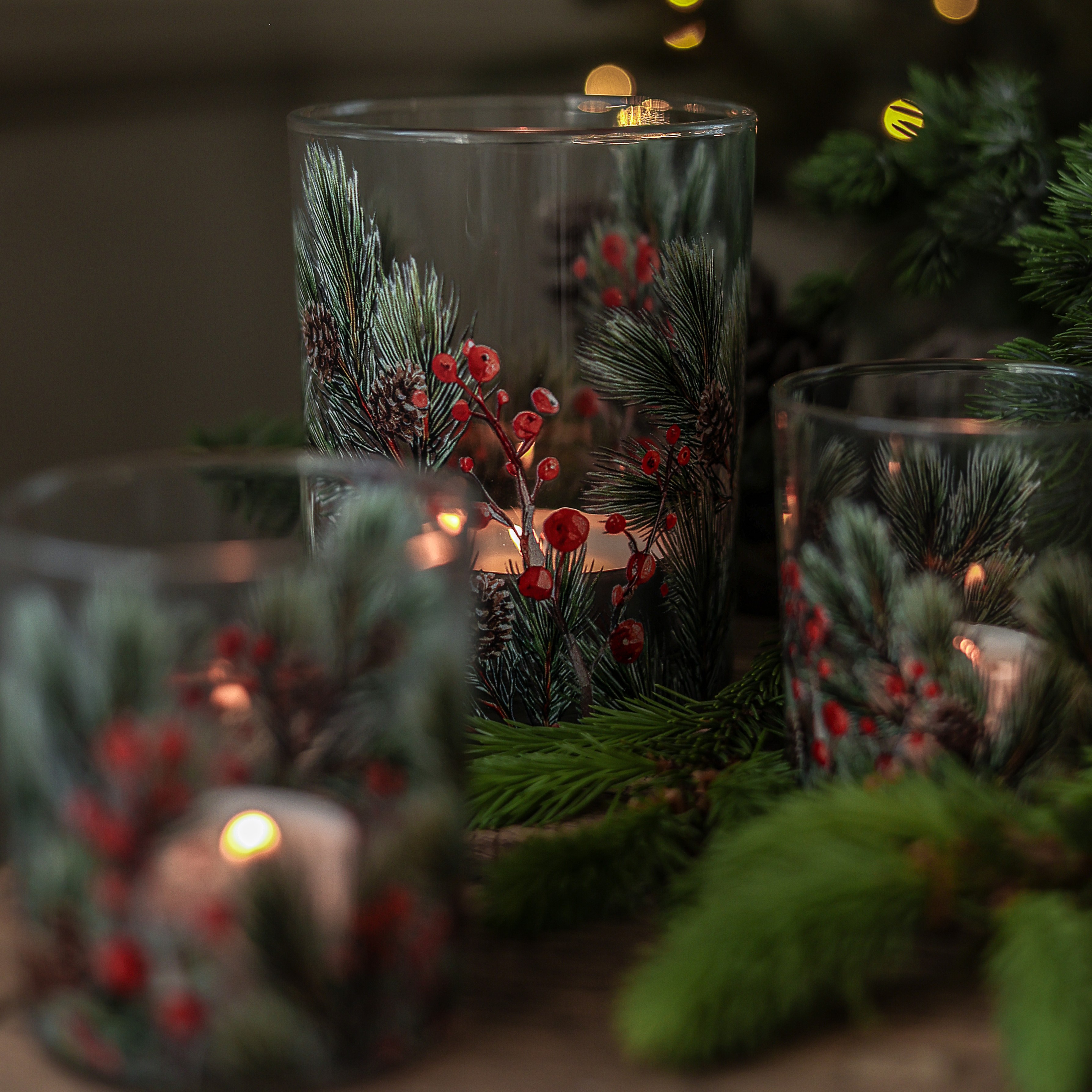 Lykta Winter Berries Majas Cottage - Stor - 4