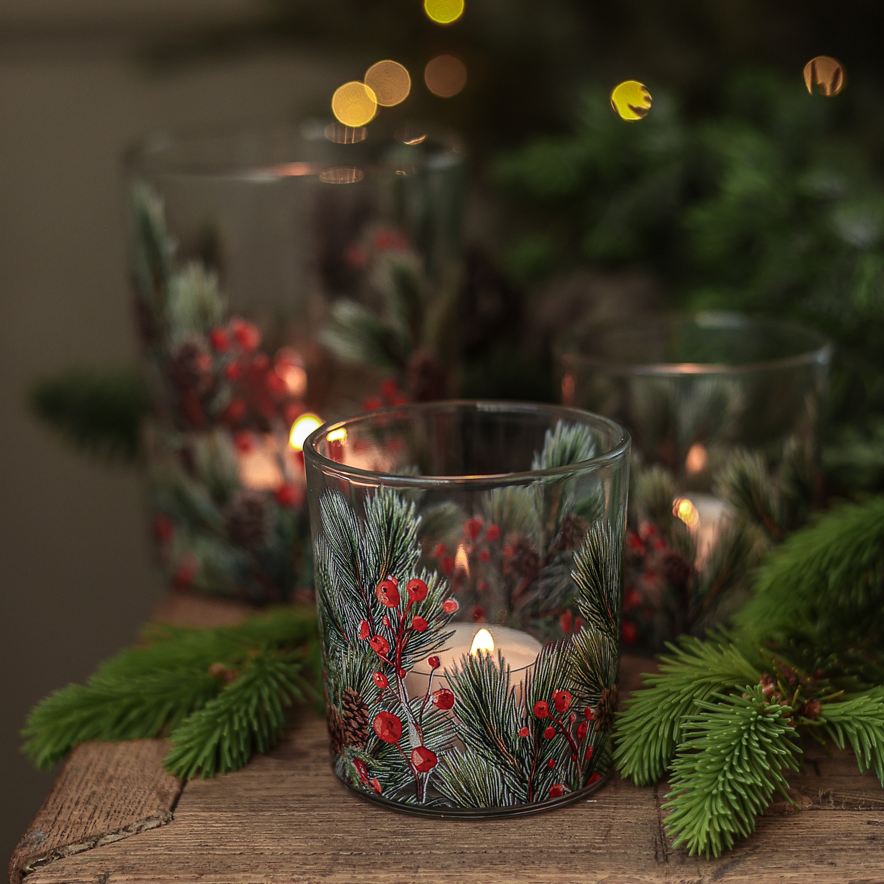 Lykta Winter Berries Majas Cottage - Stor - 2