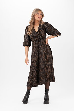 KYLAH DRESS BLACK/GOLD