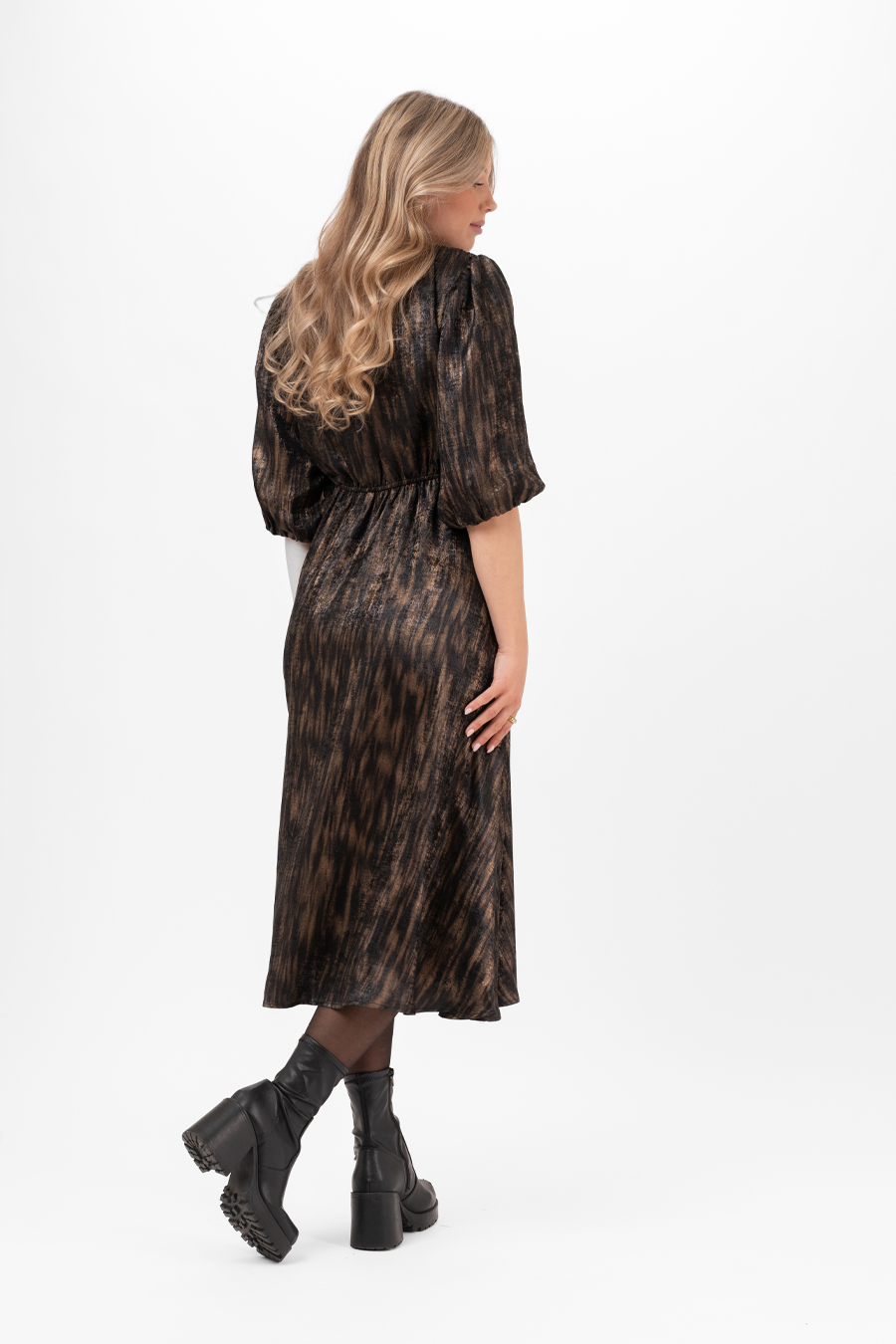 KYLAH DRESS BLACK/GOLD - 2