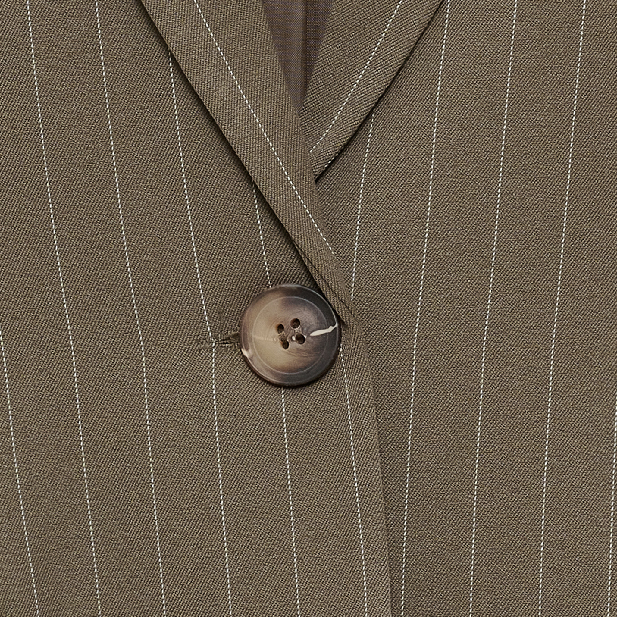 McdDusk Blazer Fango Kritstrecksrandig Kavaj