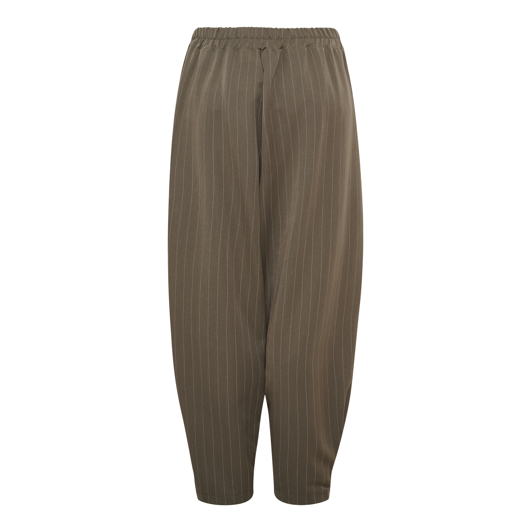 MdcNebula Pants Fango  Kritstrecksrandig Barrelbyxa