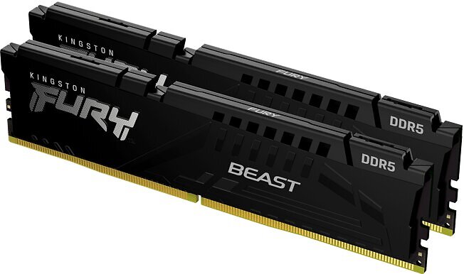 Kingston FURY Beast 4x32GB DDR5 5200MHz CL40 (KF552C40BBK4-128) - 2 År Garanti Helt Ny Oanvänd - Original