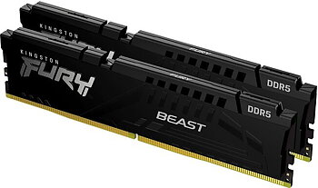 Kingston FURY Beast 4x32GB DDR5 5200MHz CL40 (KF552C40BBK4-128) - 2 År Garanti Helt Ny Oanvänd - Original