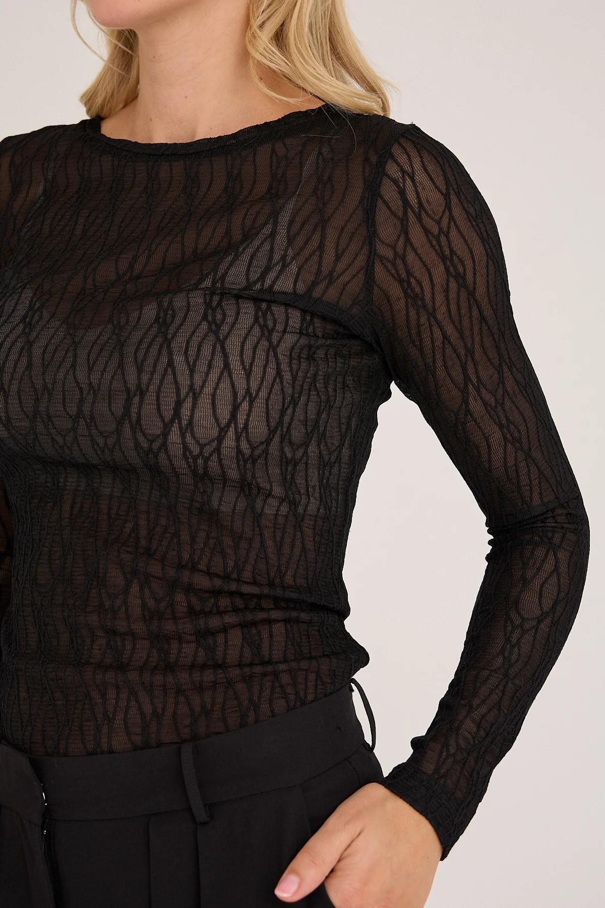 A-View - Evalla Blouse Black - 3
