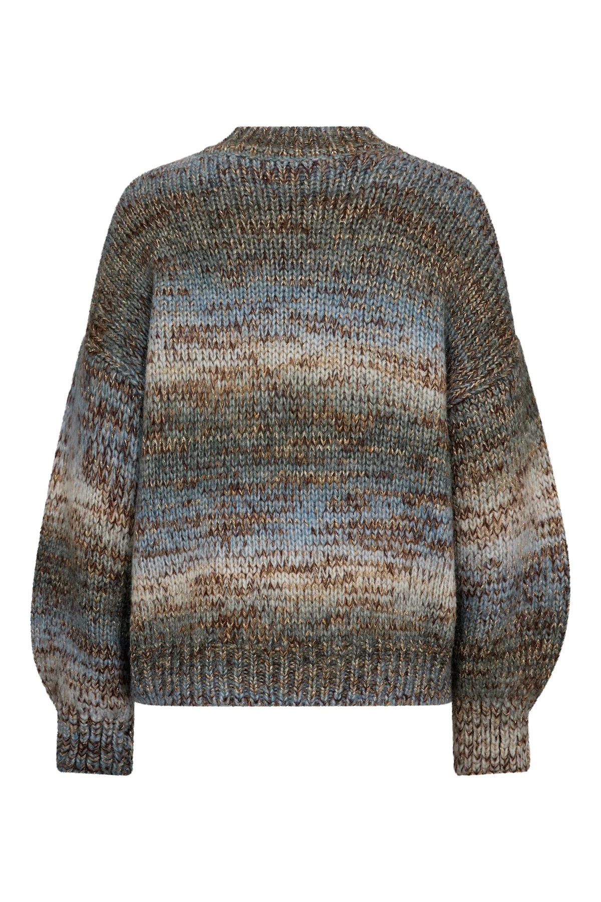 A-View - Glitta  Knit Pullover Brown/Blue - 4