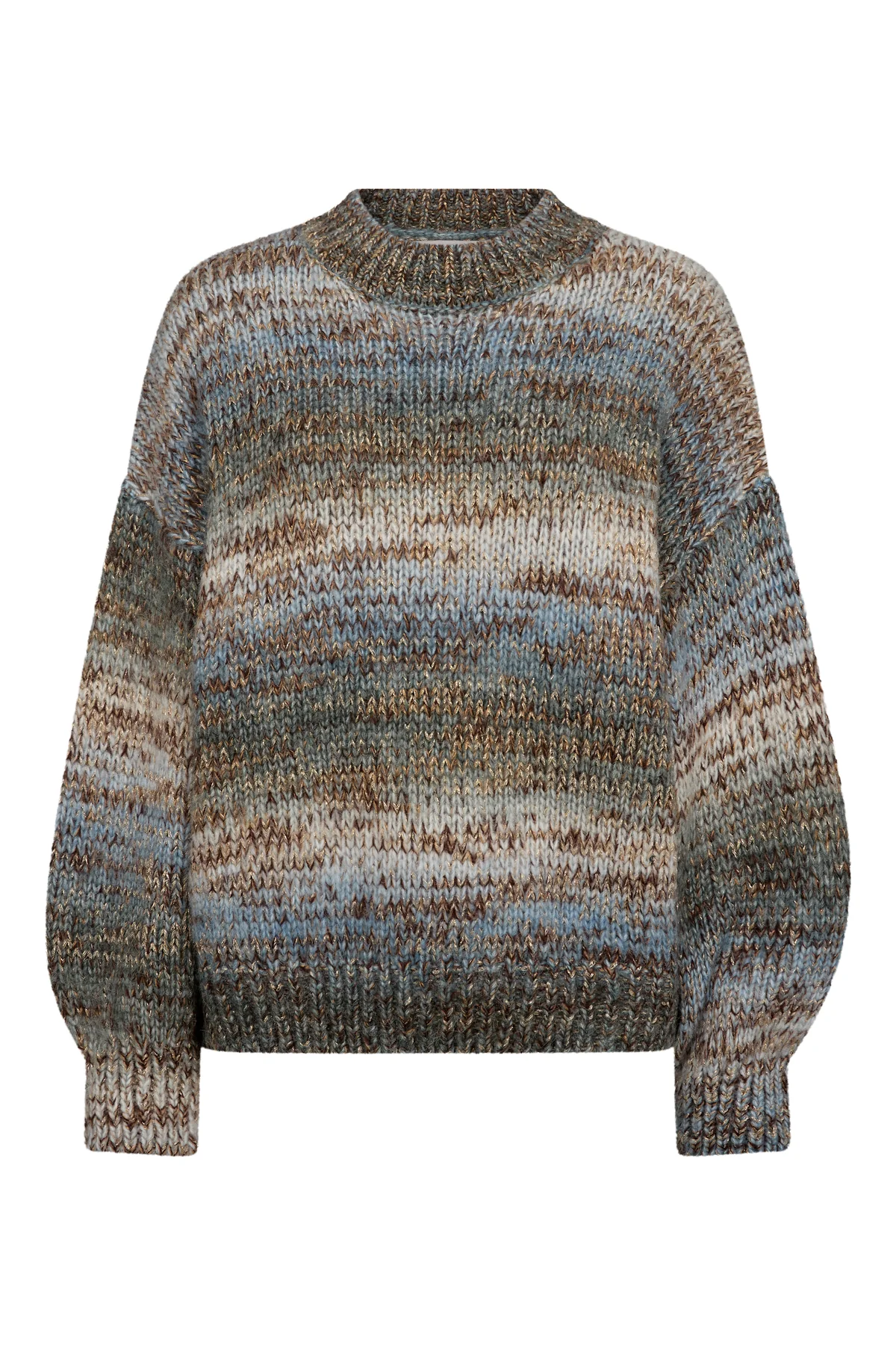 A-View - Glitta  Knit Pullover Brown/Blue - 5