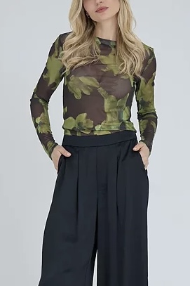 A-View - Silke Blouse Lime