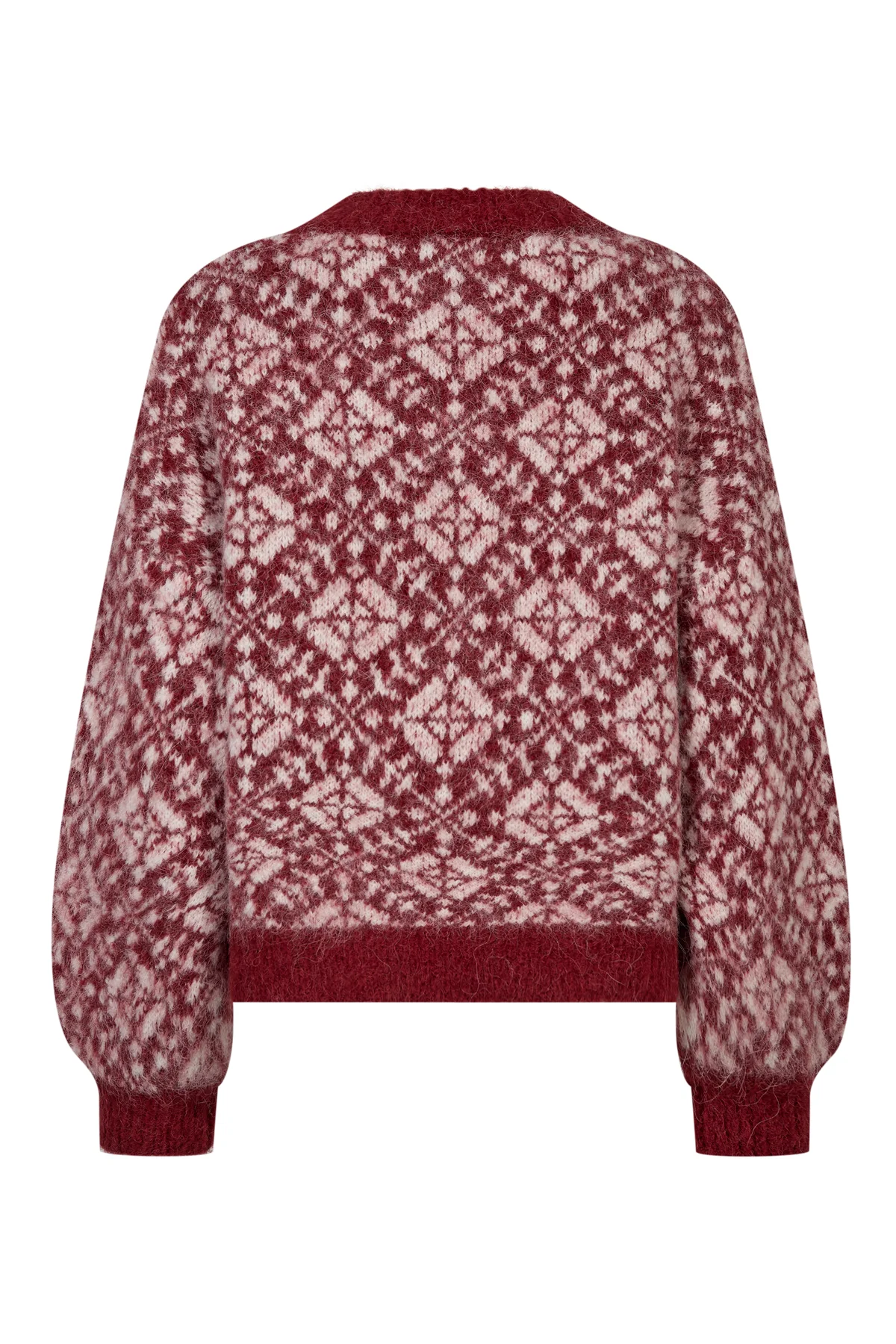 A-View - Bergen Knit Pullover Red/White - 3