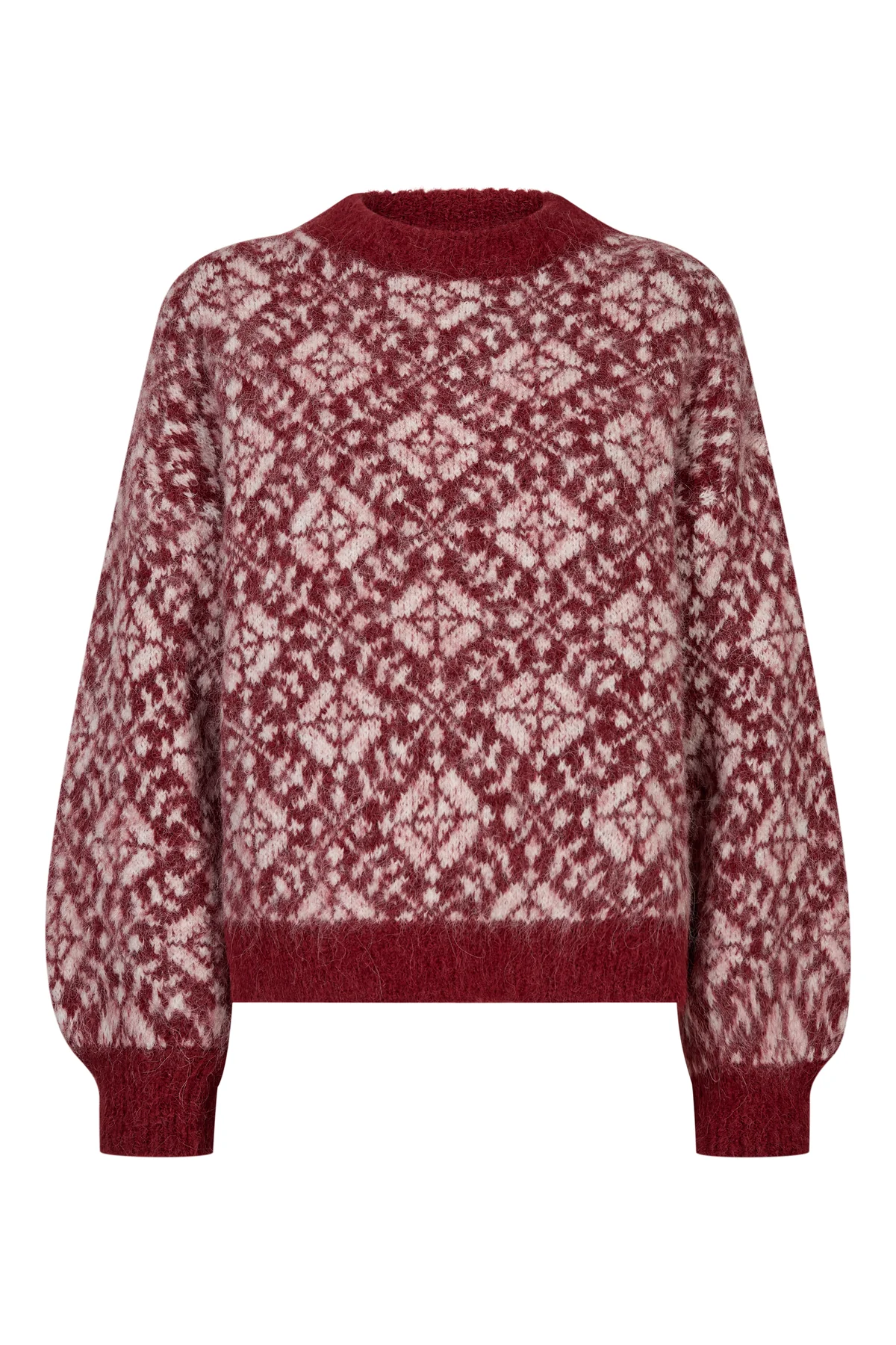 A-View - Bergen Knit Pullover Red/White - 4