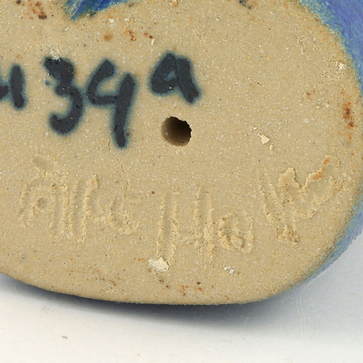 オーケ・ホルム  青い頭  彫刻  10cm  1960年代