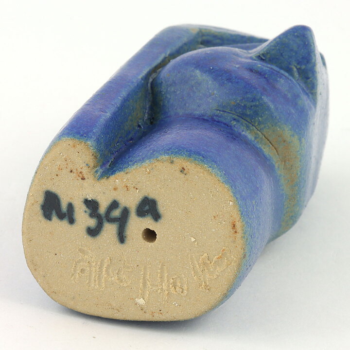 オーケ・ホルム  青い頭  彫刻  10cm  1960年代