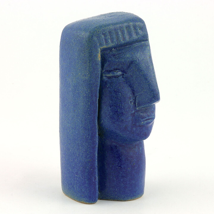 オーケ・ホルム  青い頭  彫刻  10cm  1960年代