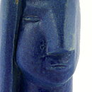 Åke Holm (1960s) Blue Head Sculpture 10 cm