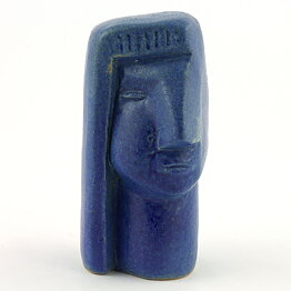 オーケ・ホルム  青い頭  彫刻  10cm  1960年代