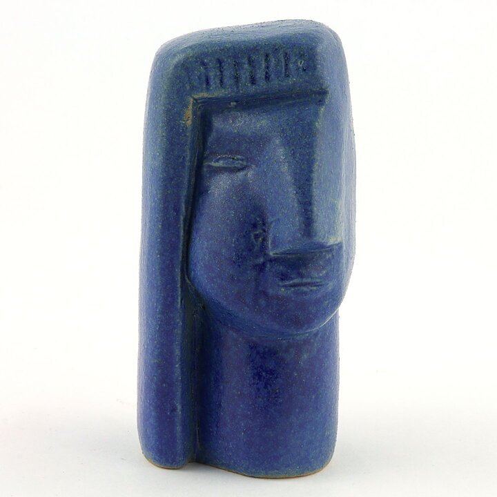 オーケ・ホルム  青い頭  彫刻  10cm  1960年代