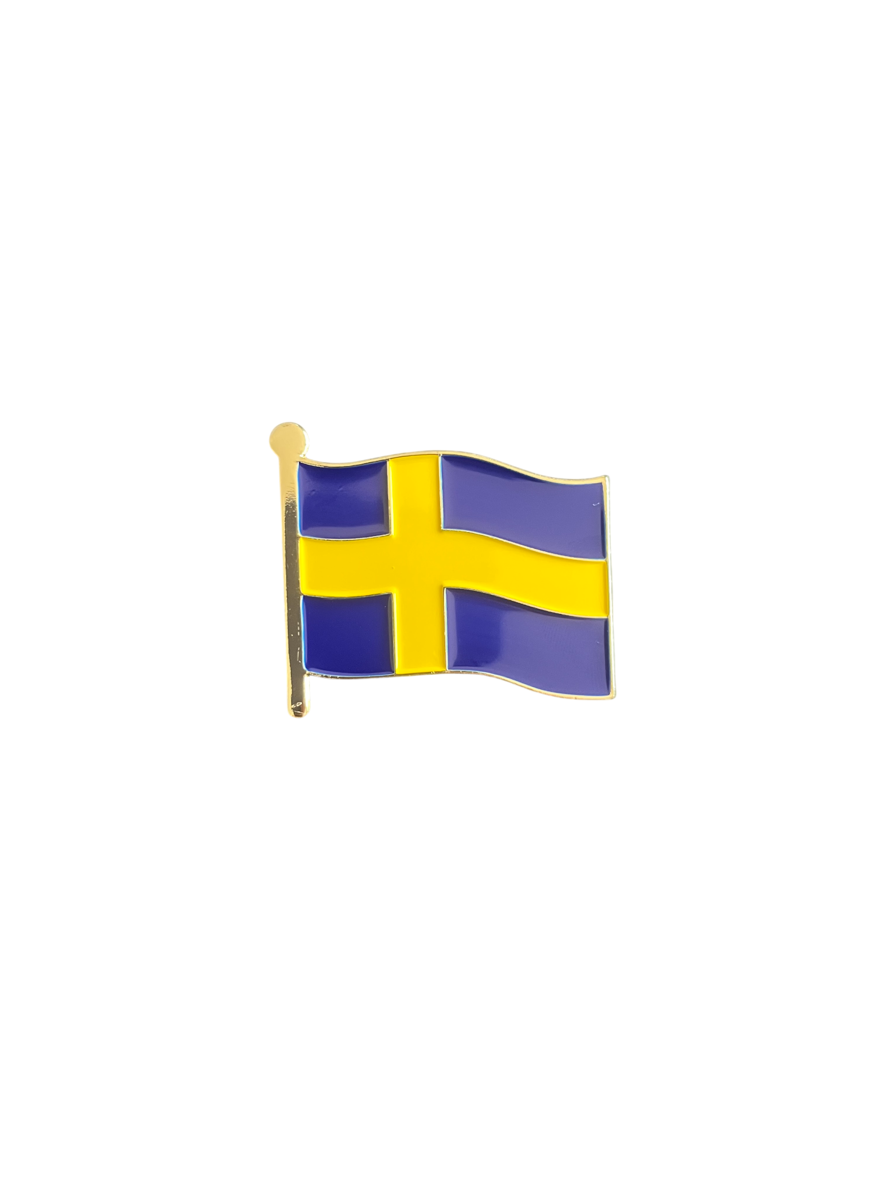 Metal magnet - Swedish Flag