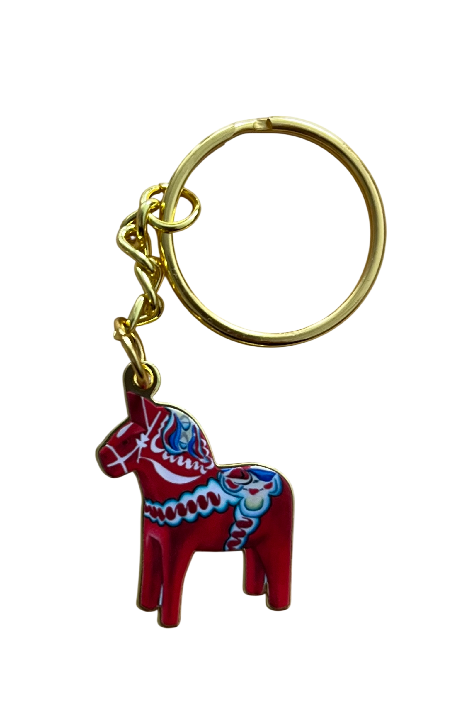 Metal Keychain - Dala Horse