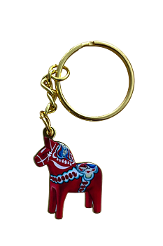 Metal Keychain - Dala Horse