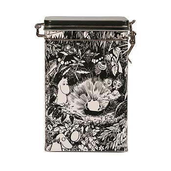 Moomin Ruby Coffee Tin Premium 20 cm Black and White