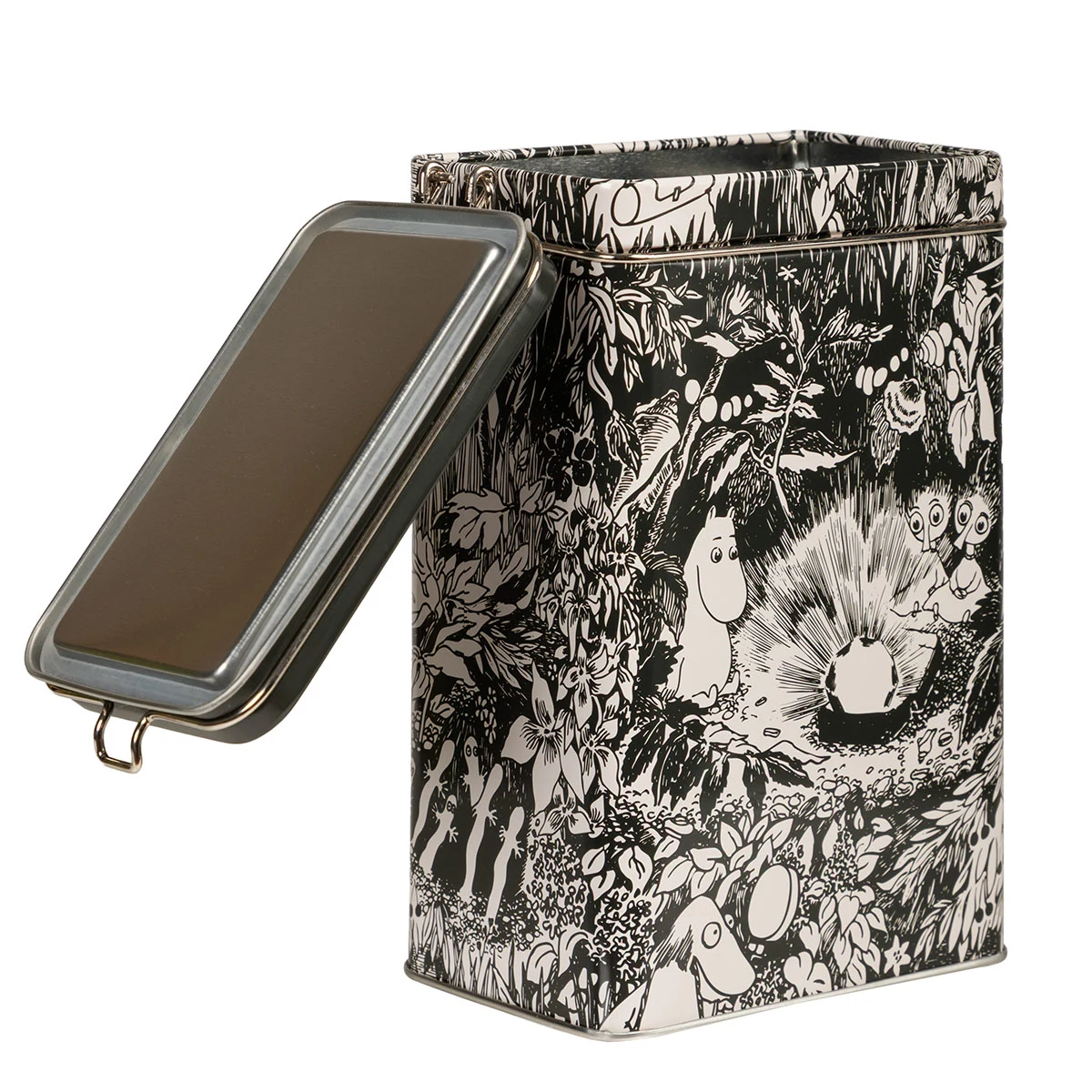 Moomin Ruby Coffee Tin Premium 20 cm Black and White - 3