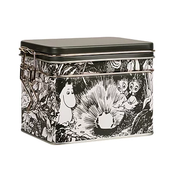 Moomin Ruby Tea Tin Premium 15 cm Black and White