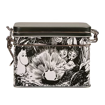 Moomin Ruby Tea Tin Premium 15 cm Black and White