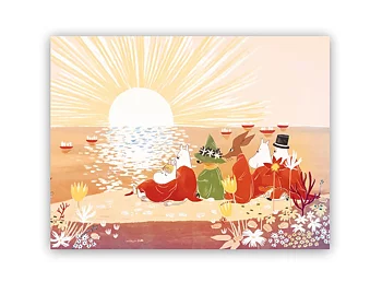 Table mat Moomin Sunset Reddish