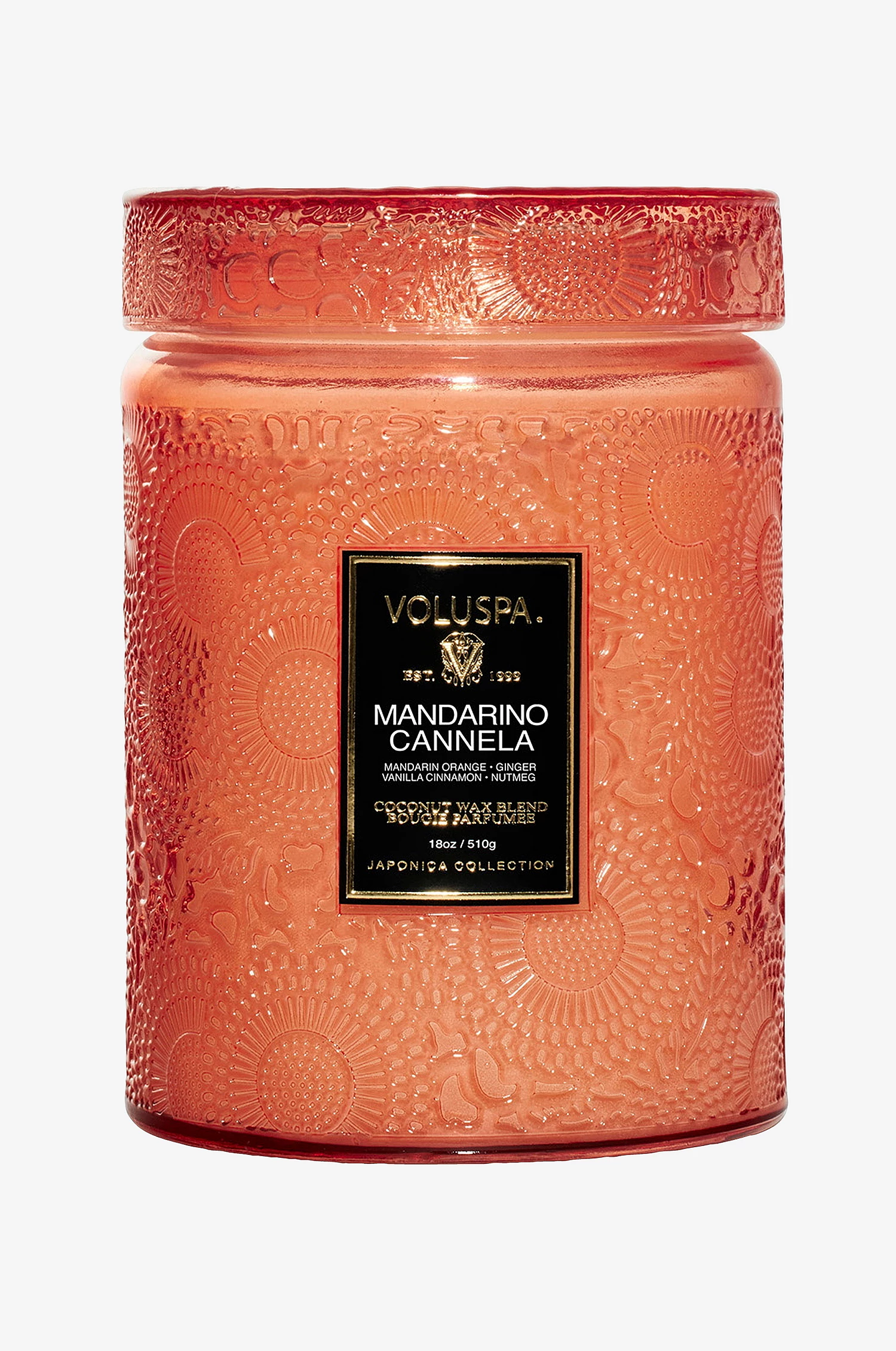 Voluspa Mandarino Cannela Large Glass Jar